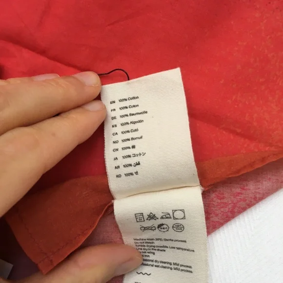 TBCo x abisola omole cotton bandana scarf - red ombre - Picture 8 of 13